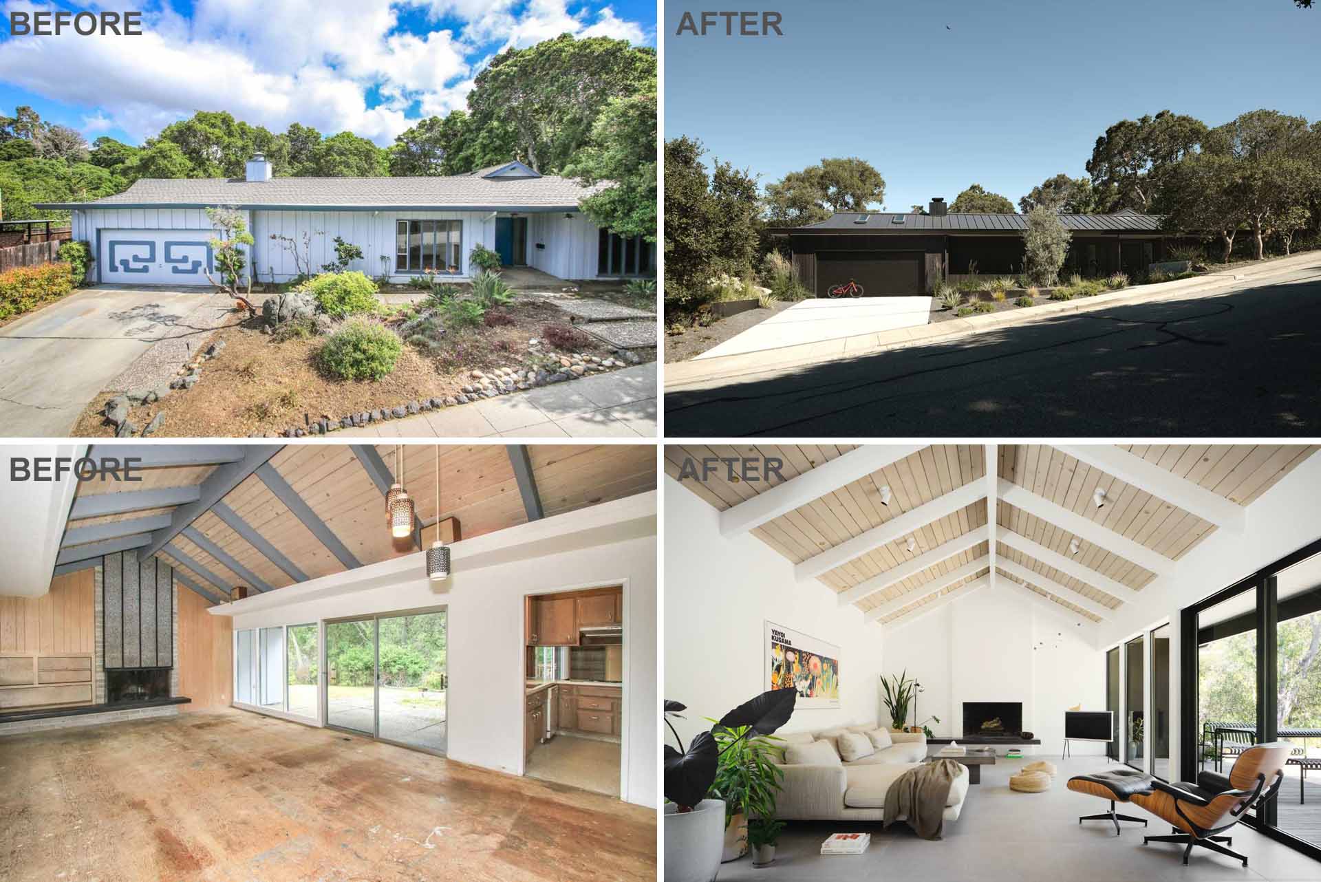 Feldman Architecture has shared photos of a contemporary renovation they completed for a home in San Mateo, California.